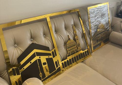 Masjid al-Aqsa, Masjid al-Haram & Masjid an-Nabawi β 30x12 inches