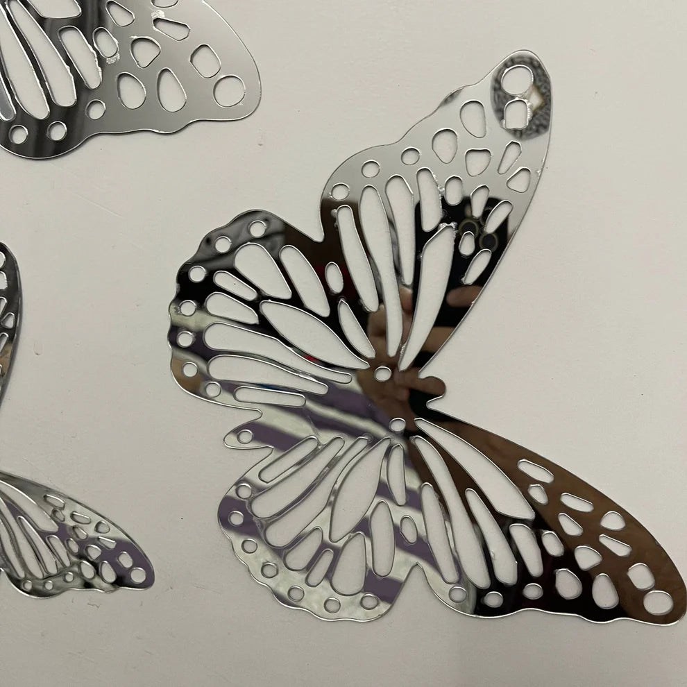 New 2025 Style Acrylic Mirror butterflies set for Wall Decor