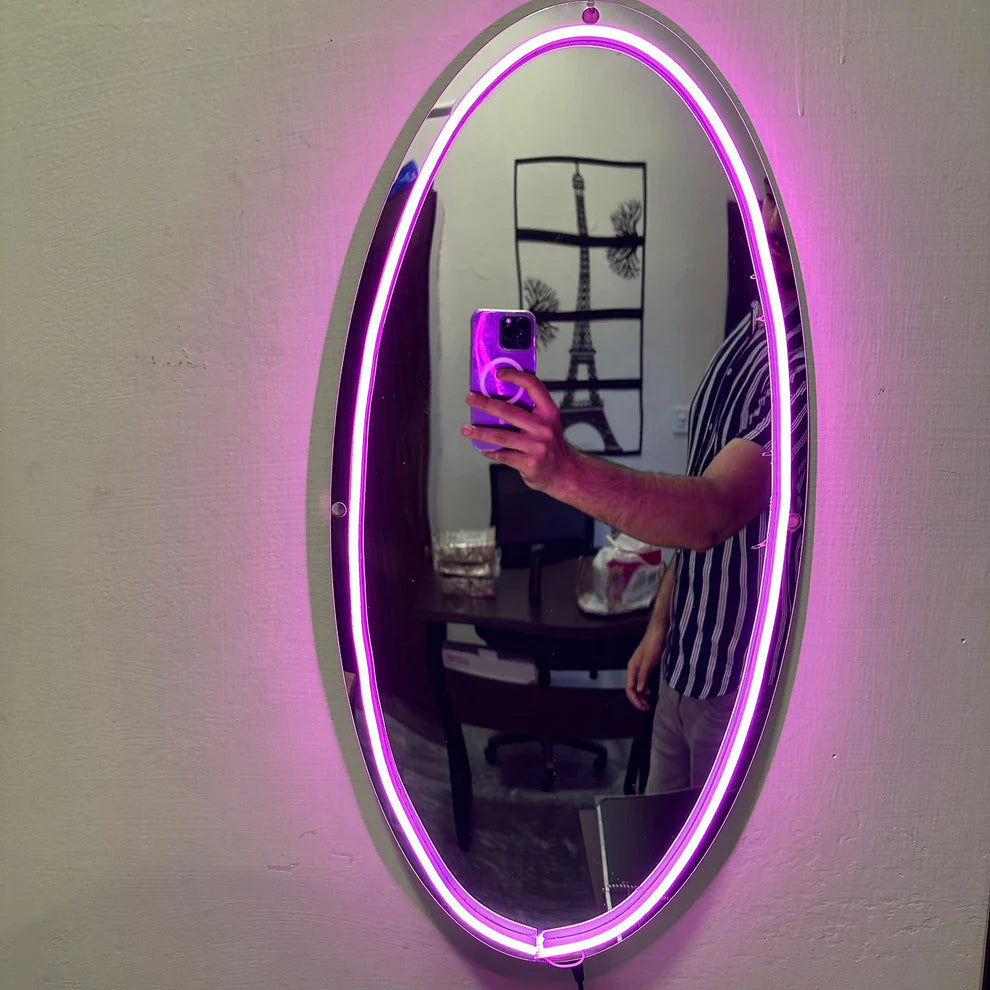Neon Selfie Acrylic Mirror For Room Walls