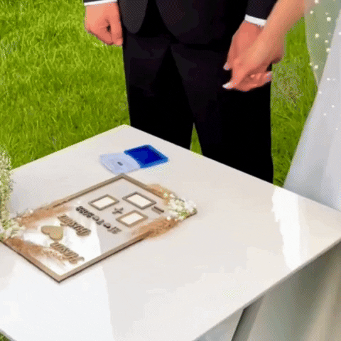 Customize Nikah Sign Plates SIZE 10X12