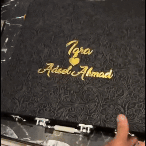 Customize Nikah Sign Plates SIZE 10X12