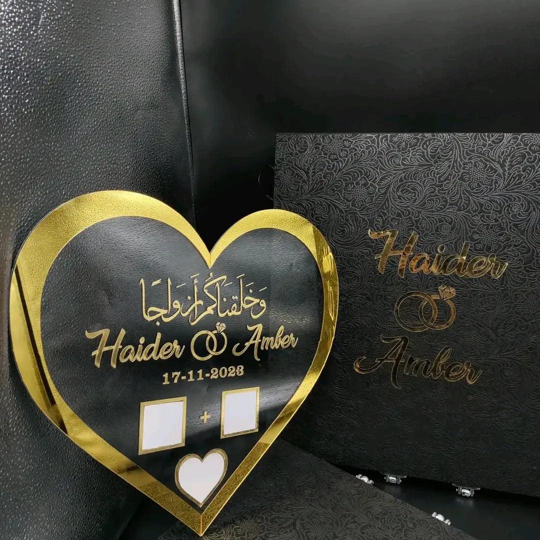 Customize Nikah Sign Plates SIZE 10X12
