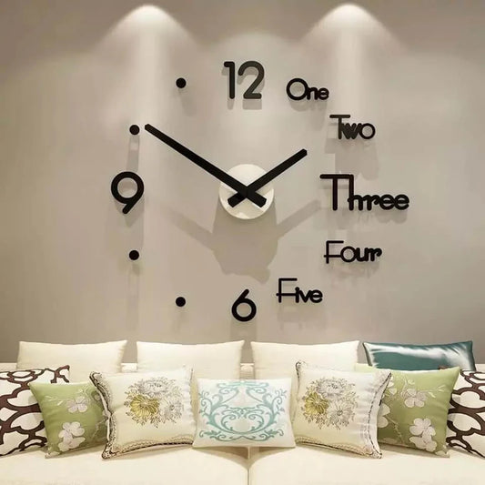 3D Numbers Wall Clock for home and office decoration