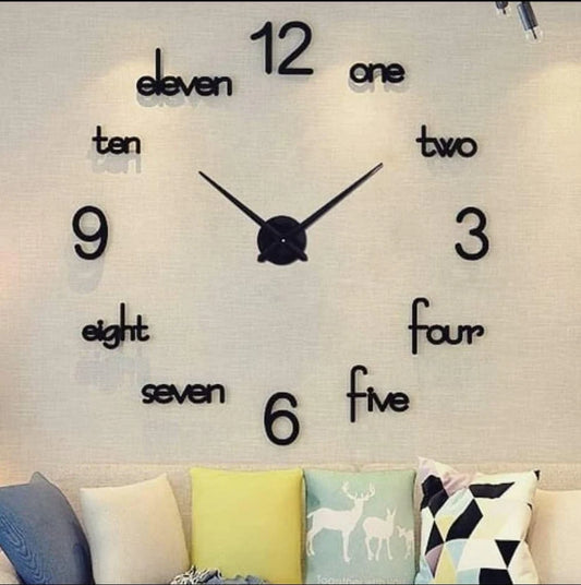 3D Wall clock for home and office decoration