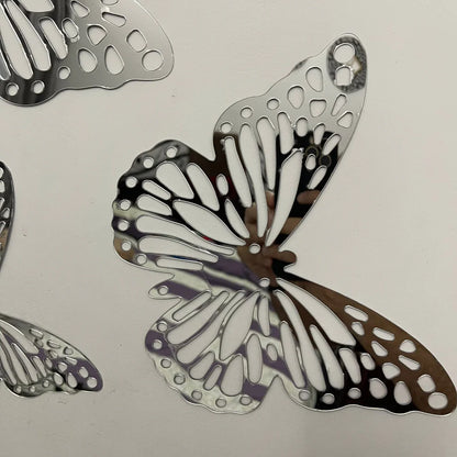 New 2025 Style Acrylic Mirror butterflies set for Wall Decor